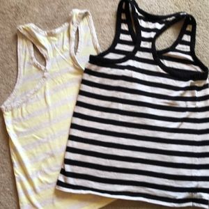 Two loft scoop neck, racer back tanks